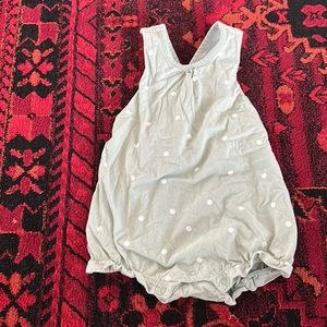 9-12 month polka dot bubble romper